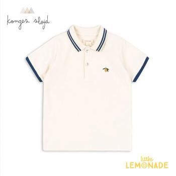 <img class='new_mark_img1' src='https://img.shop-pro.jp/img/new/icons1.gif' style='border:none;display:inline;margin:0px;padding:0px;width:auto;' />Konges SloejdFLORIAN POLO SHIRT GOTS 12/2/3/4/5-6С ANTIQUE WHITE  ݥ KS103304 SS25 KTZ