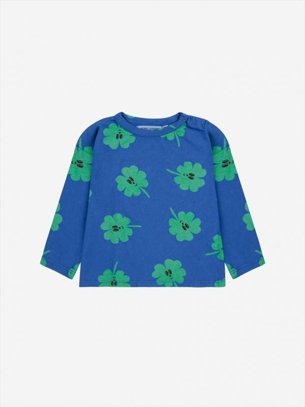 BOBO CHOSES Lucky Clover all over ロンT｜クローバー柄 長袖T