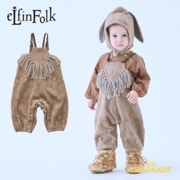 <img class='new_mark_img1' src='https://img.shop-pro.jp/img/new/icons1.gif' style='border:none;display:inline;margin:0px;padding:0px;width:auto;' />eLfinFolk Snow Jacquard Rompers Brown 80cm / 90cm ٥ӡ ڥå 06_elf-252J11 AW25 KTZ