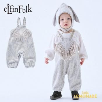 <img class='new_mark_img1' src='https://img.shop-pro.jp/img/new/icons1.gif' style='border:none;display:inline;margin:0px;padding:0px;width:auto;' />eLfinFolk Snow Jacquard Rompers ivory 80cm / 90cm ٥ӡ ڥå 06_elf-252J11 AW25 KTZ