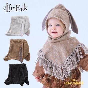<img class='new_mark_img1' src='https://img.shop-pro.jp/img/new/icons1.gif' style='border:none;display:inline;margin:0px;padding:0px;width:auto;' />eLfinFolk Snow Jacquard Bunny Bonnet  S(0-2 46-51cm) ۥ֥å/ ֥饦/ ܥ꡼ 08_elf-252A13 AW25 KTZ