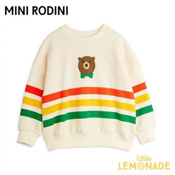 <img class='new_mark_img1' src='https://img.shop-pro.jp/img/new/icons1.gif' style='border:none;display:inline;margin:0px;padding:0px;width:auto;' />Mini Rodini Bear stripe sweatshirt  80/8692/98104/110  (2572015111)  AW25 KTZ