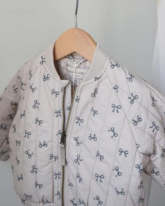 最終価格 Konges Slojd ボンバージャケット アウター コート 4y JUNO BOMBER JACKET SMOKE GRAY【Konges Sloejd