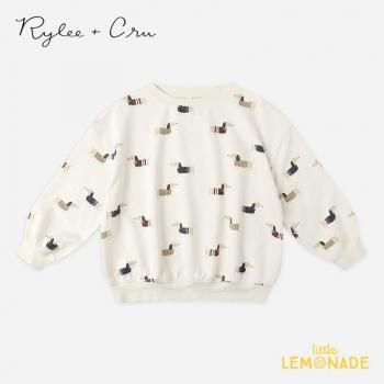 <img class='new_mark_img1' src='https://img.shop-pro.jp/img/new/icons1.gif' style='border:none;display:inline;margin:0px;padding:0px;width:auto;' />RyleeCru RELAXED SWEATSHIRT (12-18/2-3/4-5)  DACHSHUND åȥȥåץ RC452WBMC AW25 KTZ