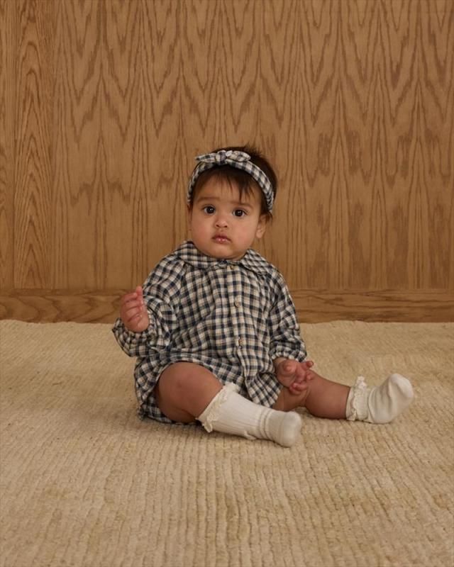 Rylee＋Cru NELLIE SET | NAVY CHECK - Little Lemonade Days