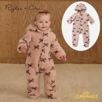 <img class='new_mark_img1' src='https://img.shop-pro.jp/img/new/icons1.gif' style='border:none;display:inline;margin:0px;padding:0px;width:auto;' />RyleeCru  FLEECE JUMPSUIT (6-12/12-18)  BOWS ץ RC188VSSN AW25 KTZ