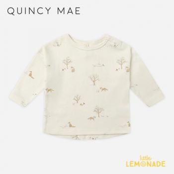 <img class='new_mark_img1' src='https://img.shop-pro.jp/img/new/icons1.gif' style='border:none;display:inline;margin:0px;padding:0px;width:auto;' />Quincy Mae LONG SLEEVE TEE (6-12/12-18/18-24/2-3) FOX LAND T AW25 QM005STFX KTZ