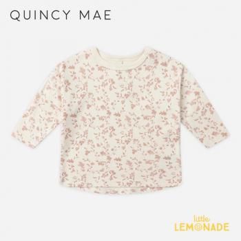 <img class='new_mark_img1' src='https://img.shop-pro.jp/img/new/icons1.gif' style='border:none;display:inline;margin:0px;padding:0px;width:auto;' />Quincy Mae LONG SLEEVE TEE (6-12/12-18/18-24/2-3) FRENCH GARDEN T AW25 QM005MNIP KTZ