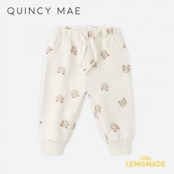 <img class='new_mark_img1' src='https://img.shop-pro.jp/img/new/icons1.gif' style='border:none;display:inline;margin:0px;padding:0px;width:auto;' />Quincy Mae RELAXED SWEATPANT (6-12/12-18/18-24/2-3/4-5) BROWN BEAR AW25 QM456BRTN KTZ