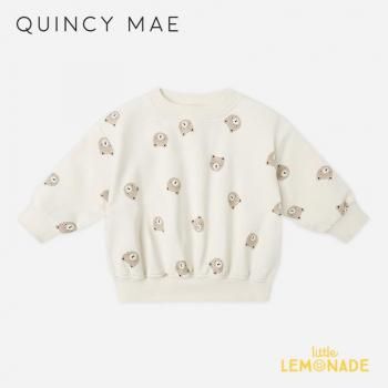 <img class='new_mark_img1' src='https://img.shop-pro.jp/img/new/icons1.gif' style='border:none;display:inline;margin:0px;padding:0px;width:auto;' />Quincy Mae RELAXED SWEATSHIRT (6-12/12-18/18-24/2-3) BROWN BEAR å AW25 QM454BRTN KTZ