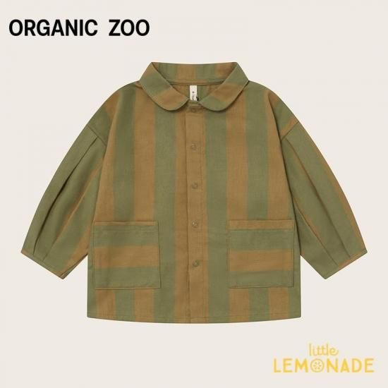 アグリモニーページ Woodland Stripes Lodge Shirt | オーガニックシャツ - Little