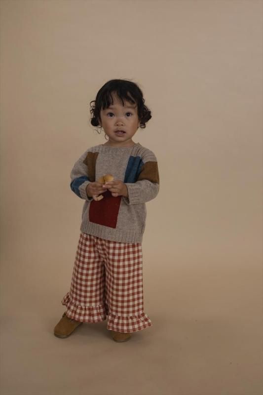 organiczoo Chestnut Gingham Frill フリルパンツ organiczoo Chestnut Gingham Frill フリルパンツ organiczoo