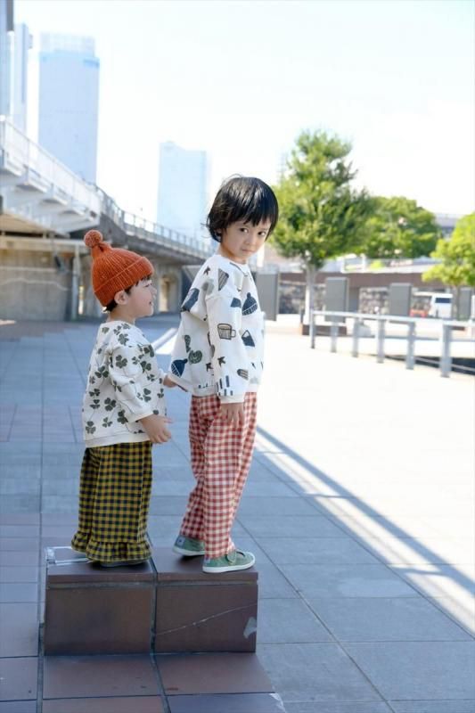 【新品未使用】　2-3y オーガニックズー　チェック　フリルパンツ 新品未使用】 2-3y オーガニックズー チェック フリルパンツ