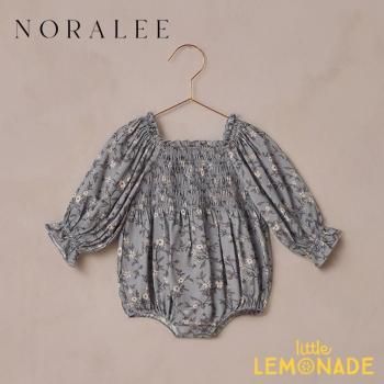 <img class='new_mark_img1' src='https://img.shop-pro.jp/img/new/icons1.gif' style='border:none;display:inline;margin:0px;padding:0px;width:auto;' />NORALEE AUTUMN ROMPER  (6/12)  FRENCH BLUE FLORAL ѡ NL137WLTR AW25