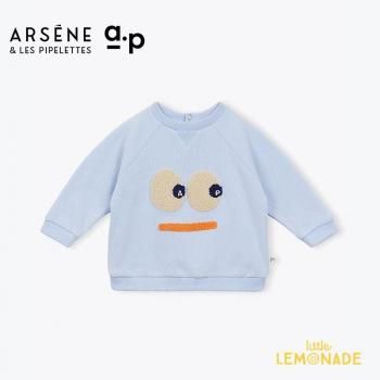 <img class='new_mark_img1' src='https://img.shop-pro.jp/img/new/icons1.gif' style='border:none;display:inline;margin:0px;padding:0px;width:auto;' />ARSENE ET LES PIPELETTES Baby Sweatshirt Smile Bio (12/24/36)  GILBERTO T H25BS06 AW25 KTZ