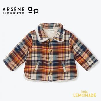 <img class='new_mark_img1' src='https://img.shop-pro.jp/img/new/icons1.gif' style='border:none;display:inline;margin:0px;padding:0px;width:auto;' />ARSENE ET LES PIPELETTES Baby Overshirt Tartan (12/24/36)  GASPARD  H25BB15 AW25 KTZ
