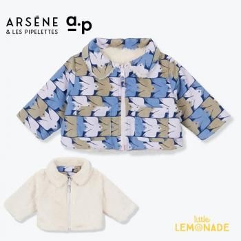 <img class='new_mark_img1' src='https://img.shop-pro.jp/img/new/icons1.gif' style='border:none;display:inline;margin:0px;padding:0px;width:auto;' />ARSENE ET LES PIPELETTES  Reversible Baby Bird Jacket Bio (12/24/36)  H25BV05 AW25 KTZ