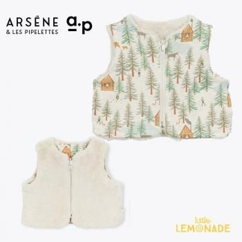 <img class='new_mark_img1' src='https://img.shop-pro.jp/img/new/icons1.gif' style='border:none;display:inline;margin:0px;padding:0px;width:auto;' />ARSENE ET LES PIPELETTES Baby Fleece Forest Vest Bio (12/24/36)  GWENN ٥ H25BV38 AW25 KTZ
