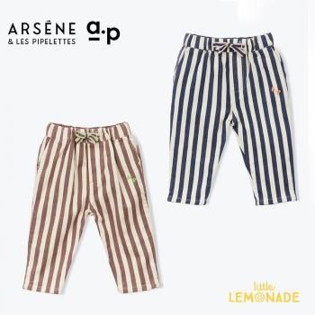 <img class='new_mark_img1' src='https://img.shop-pro.jp/img/new/icons1.gif' style='border:none;display:inline;margin:0px;padding:0px;width:auto;' />ARSENE ET LES PIPELETTES Baby Striped Trousers (12/24/36)  GEOFFRE ȥ饤ץѥ H25BP04 AW25 KTZ
