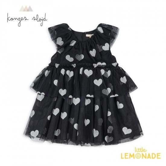 Konges Sløjd コンゲススロイド　ハート　ドレス Konges Sloejd GLITTER DRESS | キッズドレス - Little Lemonade