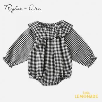 <img class='new_mark_img1' src='https://img.shop-pro.jp/img/new/icons1.gif' style='border:none;display:inline;margin:0px;padding:0px;width:auto;' />RyleeCru COLETTE ROMPER  (6-12/12-18) BLACK GINGHAM ѡ  RC727RMRT AW25 KTZ