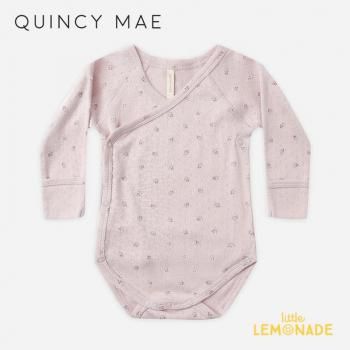 <img class='new_mark_img1' src='https://img.shop-pro.jp/img/new/icons1.gif' style='border:none;display:inline;margin:0px;padding:0px;width:auto;' />Quincy Mae SIDE SNAP BODYSUIT (0-3/3-6) LILAC DITSY ܥǥ ѡ AW25 QM007STIL KTZ