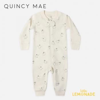 <img class='new_mark_img1' src='https://img.shop-pro.jp/img/new/icons1.gif' style='border:none;display:inline;margin:0px;padding:0px;width:auto;' />Quincy Mae ZIP LONG SLEEVE SLEEPER (3-6/6-12/12-18) PENGUINS ץ AW25 QM078FUHT KTZ