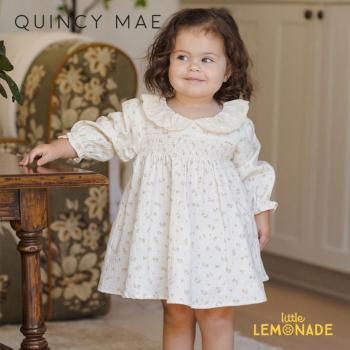 <img class='new_mark_img1' src='https://img.shop-pro.jp/img/new/icons1.gif' style='border:none;display:inline;margin:0px;padding:0px;width:auto;' />Quincy Mae CALLIE DRESS 6-12/12-18/18-24/2-3/4-5) GOLDEN FLORAL ԡ AW25 QM525YUEH KTZ