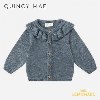 <img class='new_mark_img1' src='https://img.shop-pro.jp/img/new/icons1.gif' style='border:none;display:inline;margin:0px;padding:0px;width:auto;' />Quincy MaeRUFFLE COLLAR CARDIGAN (6-12/12-18/18-24/2-3/4-5) ǥ AW25 QM446ATRE KTZ