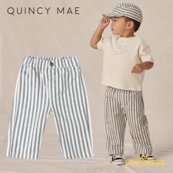 <img class='new_mark_img1' src='https://img.shop-pro.jp/img/new/icons1.gif' style='border:none;display:inline;margin:0px;padding:0px;width:auto;' />Quincy Mae GRAYSON PANT (12-18/18-24/2-3/4-5)  OCEAN PINSTRIPE ȥ饤ץѥ AW25 QM578LUAP KTZ