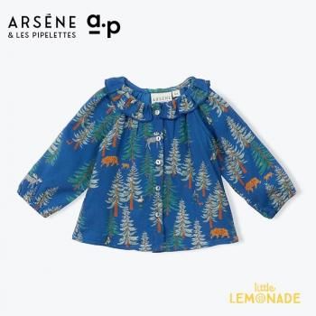 <img class='new_mark_img1' src='https://img.shop-pro.jp/img/new/icons1.gif' style='border:none;display:inline;margin:0px;padding:0px;width:auto;' />ARSENE ET LES PIPELETTES Baby Blouse Pine  (12/24/36)  GULIANA ٥ӡ ֥饦  H25BB25 AW25 KTZ