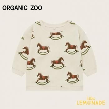 <img class='new_mark_img1' src='https://img.shop-pro.jp/img/new/icons1.gif' style='border:none;display:inline;margin:0px;padding:0px;width:auto;' />organic zoo Rocking Horse Sweatshirt (6-12/1-2/2-3/3-4/4-5)  ꥹޥ å AW25 HORSEBSOZ