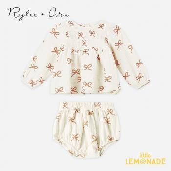<img class='new_mark_img1' src='https://img.shop-pro.jp/img/new/icons1.gif' style='border:none;display:inline;margin:0px;padding:0px;width:auto;' />RyleeCru SOPHIA TOP + BLOOMER SET (6-12/12-18)  RUBY BOWS ٥ӡȥåץ֥ å RC776PELF AW25