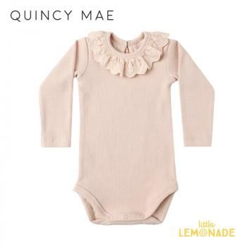 <img class='new_mark_img1' src='https://img.shop-pro.jp/img/new/icons1.gif' style='border:none;display:inline;margin:0px;padding:0px;width:auto;' />Quincy Mae RUFFLE COLLAR BODYSUIT (6-12/12-18) ANTIQUE ѡ AW25 QM510BDSB
