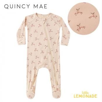 <img class='new_mark_img1' src='https://img.shop-pro.jp/img/new/icons1.gif' style='border:none;display:inline;margin:0px;padding:0px;width:auto;' />Quincy Mae BAMBOO ZIP FOOTIE (3-6/6-12/12-18) REINDEER ѡ  AW25 QM092BDSB