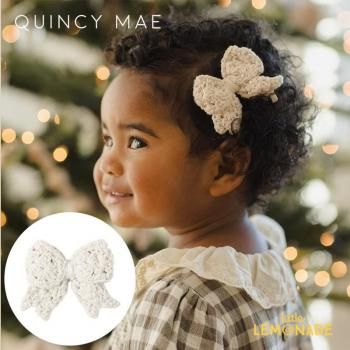 <img class='new_mark_img1' src='https://img.shop-pro.jp/img/new/icons1.gif' style='border:none;display:inline;margin:0px;padding:0px;width:auto;' />Quincy Mae ROCHET BOW || NATURAL إå AW25 QMA508ARTX