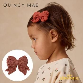 <img class='new_mark_img1' src='https://img.shop-pro.jp/img/new/icons1.gif' style='border:none;display:inline;margin:0px;padding:0px;width:auto;' />Quincy Mae ROCHET BOW || CRANBERRY إå AW25 QMA508FORE