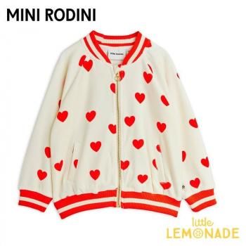 <img class='new_mark_img1' src='https://img.shop-pro.jp/img/new/icons1.gif' style='border:none;display:inline;margin:0px;padding:0px;width:auto;' />【Mini Rodini】 Hearts aop velour baseball cardigan 【92/98・104/110・116/122】  (2612012110) SS26pre KTZ