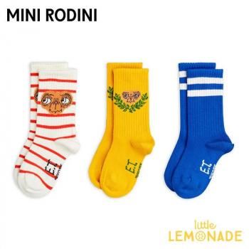 <img class='new_mark_img1' src='https://img.shop-pro.jp/img/new/icons1.gif' style='border:none;display:inline;margin:0px;padding:0px;width:auto;' />Mini Rodini E.T 3-pack socks 16/19(10-12cm)20/23(12-14cm)   (2586010100) SS26pre KTZ