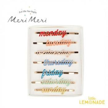 <img class='new_mark_img1' src='https://img.shop-pro.jp/img/new/icons1.gif' style='border:none;display:inline;margin:0px;padding:0px;width:auto;' />Meri Meri  Enamel Week Day Hair Slides  201721 ʥ إԥ 7ĥå 7days إ꡼
