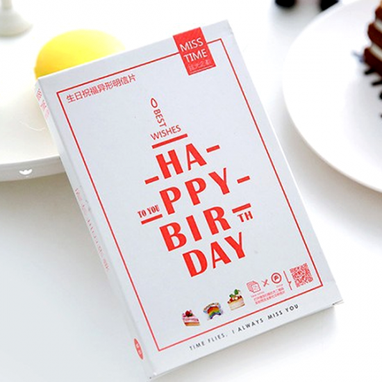 Appy Birthday ダイカット 30枚入 拾光 海外ポストカード