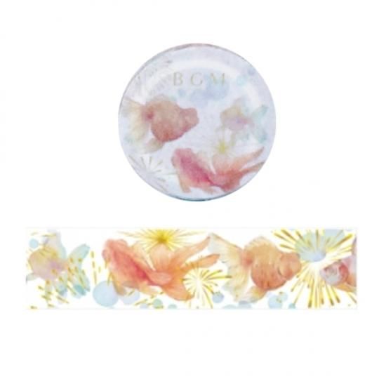 夏 金魚花火 金箔 30mm Bgm マスキングテープ 16g Precious Collection プレシャスコレクション 海外マステ 海外マスキングテープ 海外文房具 戸越銀座商店街 夏 金魚花火 金箔 30mm Bgm マスキングテープ 16g Precious Collection プレシャスコレクション 海外マステ 海外マスキングテープ 海外文房具 戸越銀座商店街