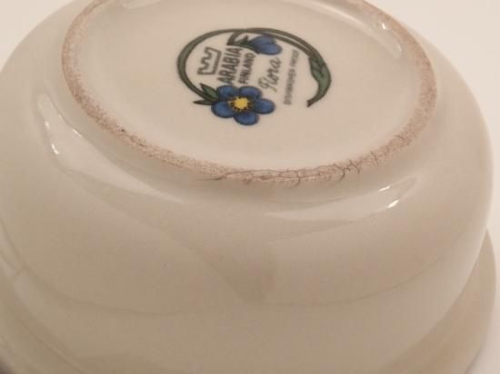 ARABIA/アラビア Flora/フローラ グラタン皿/持ち手付きボウル① 北欧