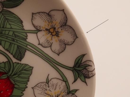 ARABIA ボタニカ　ヘビイチゴ　ウォールプレート　ヴィンテージ ARABIA ボタニカ ヘビイチゴ ウォールプレート ヴィンテージ