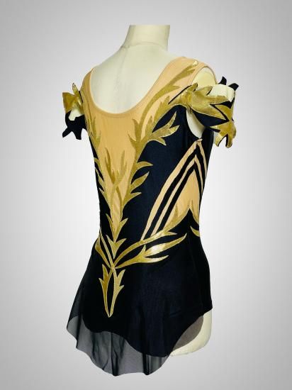 【ほぼ新品】unoa レオタード　ブルーグリーン Victorian cats Blue green】No sleeve design - Balletwear