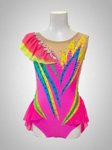 すぐ発送❗️新体操レオタード　　　　678 ピンク | 新体操レオタード・フラワーコーポレーション