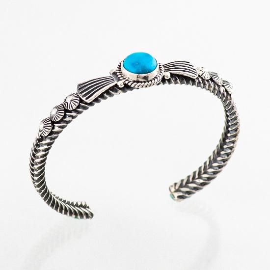 134mm】ターコイズバングルドノバンキャドマン作Twist7mm ソノラン