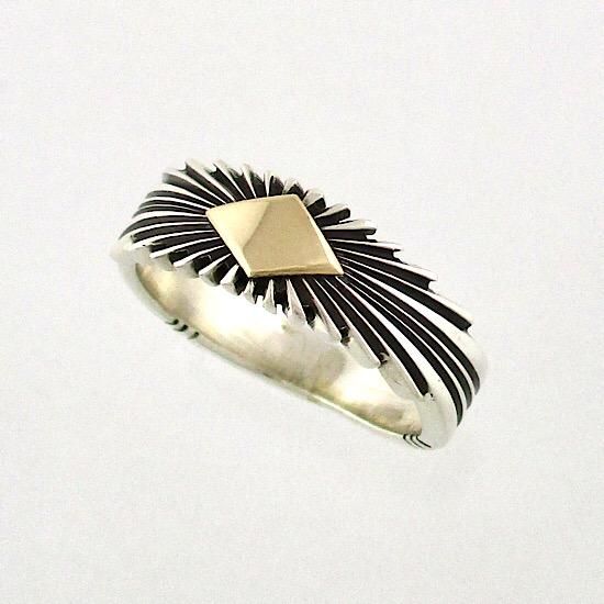 14K サンバーストリング 7mm By Pat Bedonie - インディアン 14K サンバーストリング 7mm By Pat Bedonie - インディアン