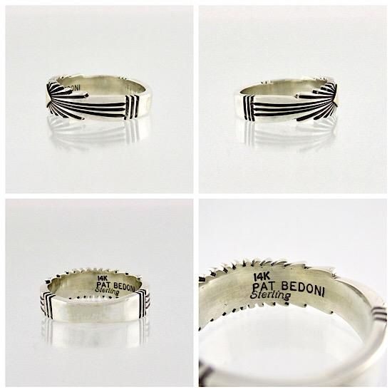 14K サンバーストリング 7mm By Pat Bedonie - インディアン 14K サンバーストリング 7mm By Pat Bedonie - インディアン
