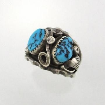 スリーピングビューティーターコイズ　リング　インディアンジュエリー スリーピングビューティー ターコイズ リング 指輪